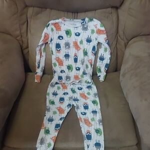Carter's Just One You Colorful Monster Print Footie Pajama